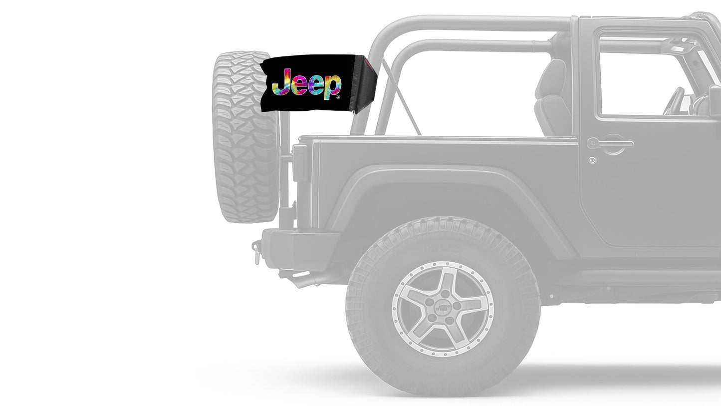 Jeep Tie Dye 12"x18" Forever Wave Flag
