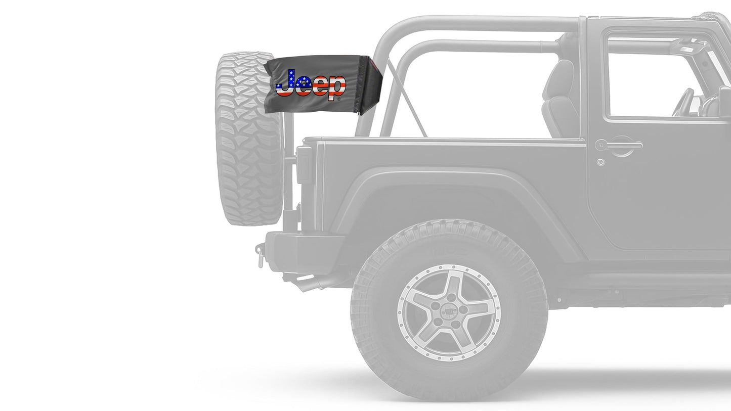 Jeep USA 12"x18" Forever Wave Flag for Jeep Wrangler JK 2-Door 2007-2018