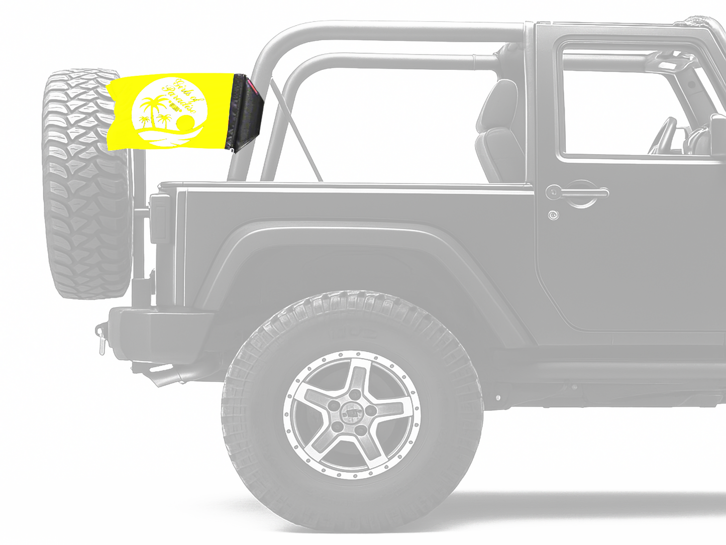 Girls Of Paradise 12"x18" Forever Wave Flag for Jeep Wrangler YJ 1986-1995