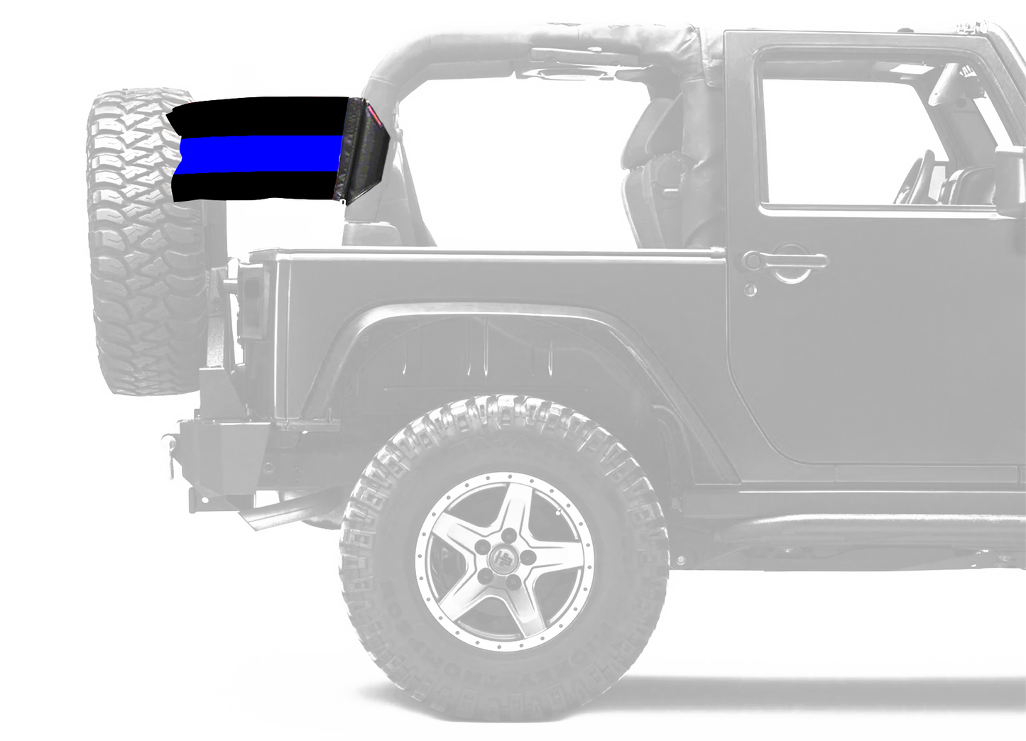 Thin Blue Line 12"x18" Forever Wave Flag