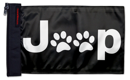 Jeep Paws 12"x18" Forever Wave Flag for Jeep Wrangler CJ-7 and CJ-8 1976-1986