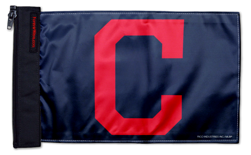 Cleveland Indians 11"x17" Forever Wave Flag for Jeep Wrangler JKU 4-Door 2007-2018