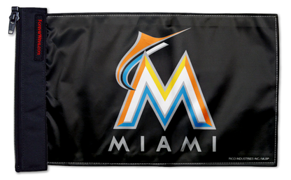 Miami Marlins 11"x17" Forever Wave Flag for Jeep Wrangler JLU 4-Door 2018-Present