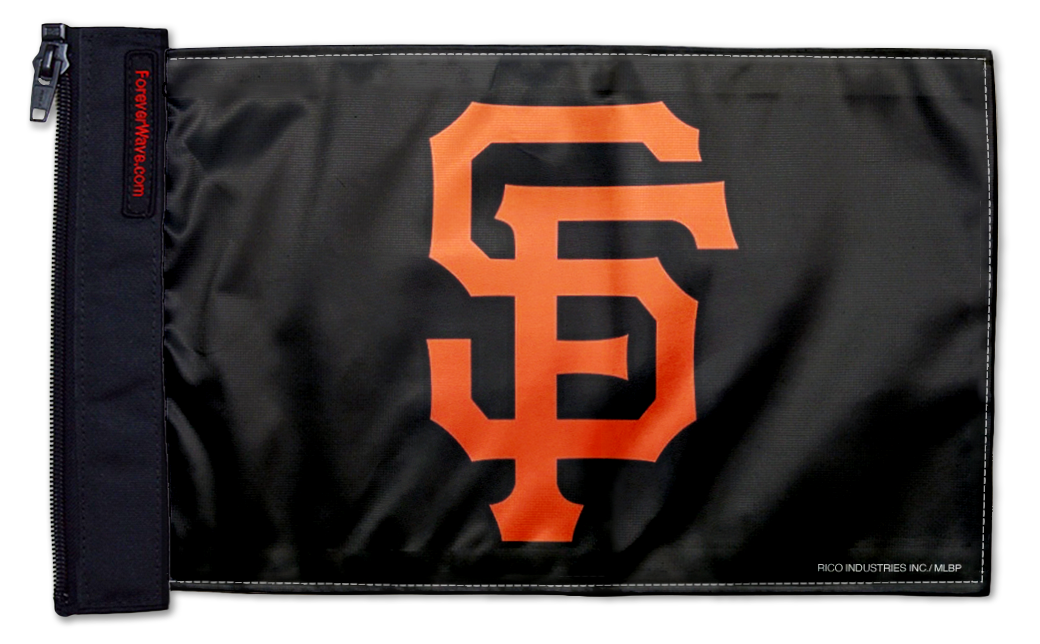 San Francisco Giants 11"x17" Forever Wave Flag for Jeep Wrangler JKU 4-Door 2007-2018