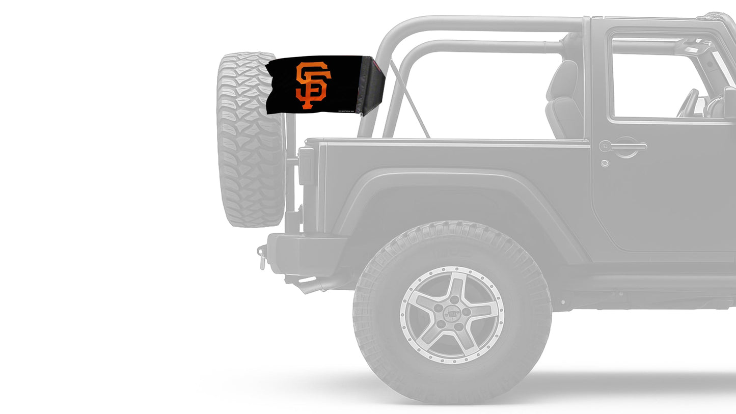 San Francisco Giants 11"x17" Forever Wave Flag for Jeep Wrangler JKU 4-Door 2007-2018