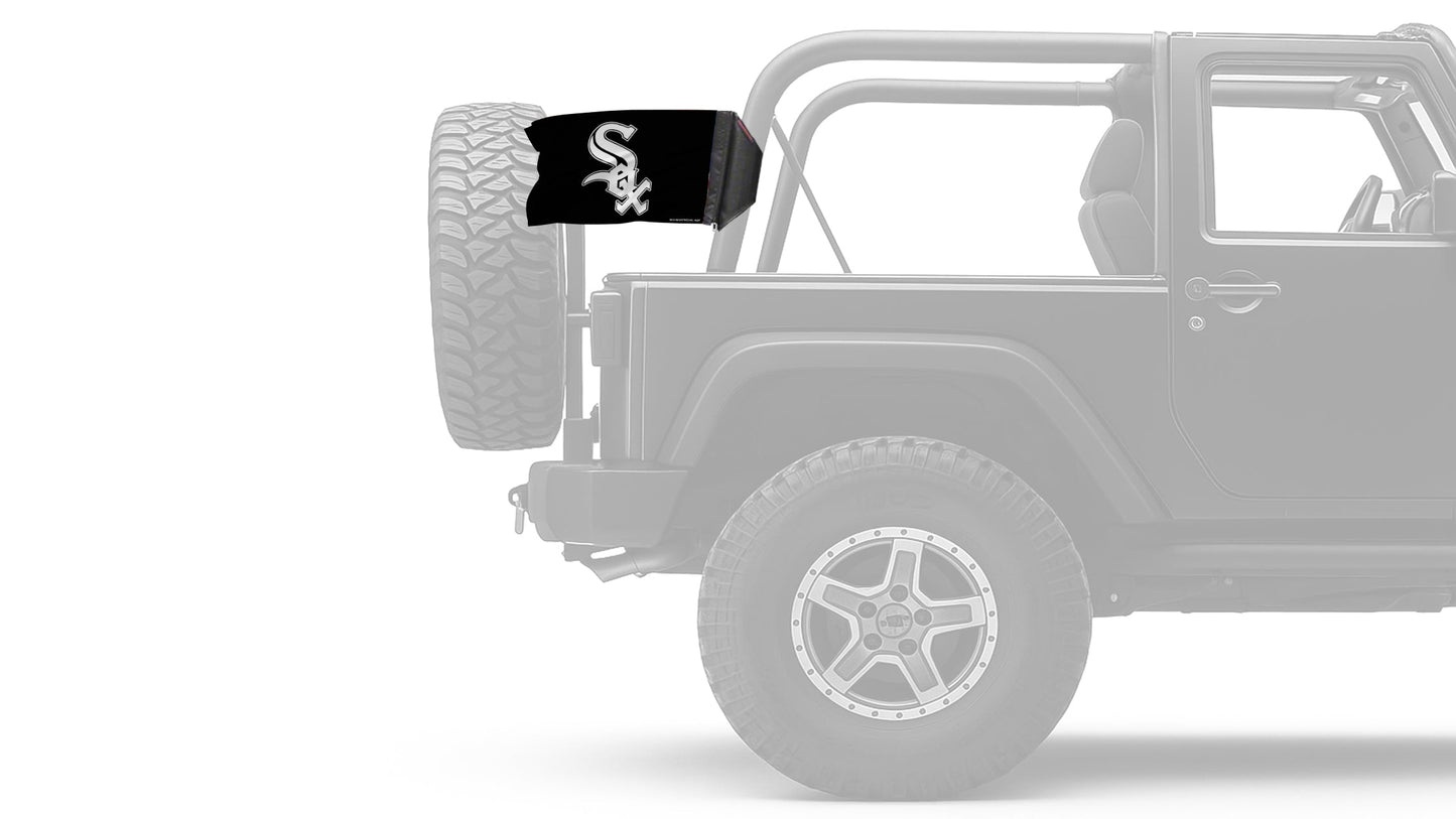 Chicago White Sox 11"x17" Forever Wave Flag for Jeep Wrangler CJ-7 and CJ-8 1976-1986