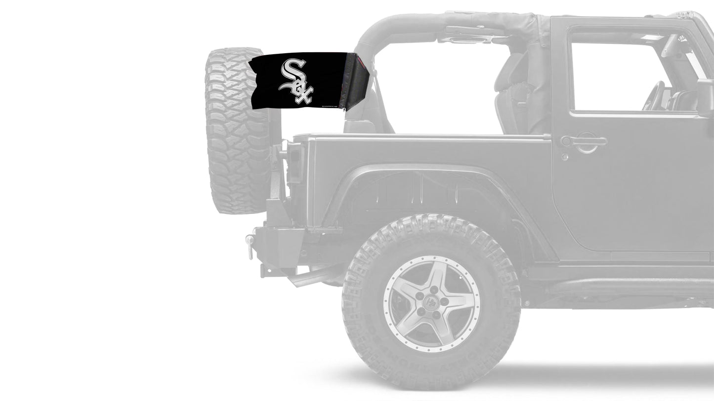 Chicago White Sox 11"x17" Forever Wave Flag for Jeep Wrangler YJ 1986-1995
