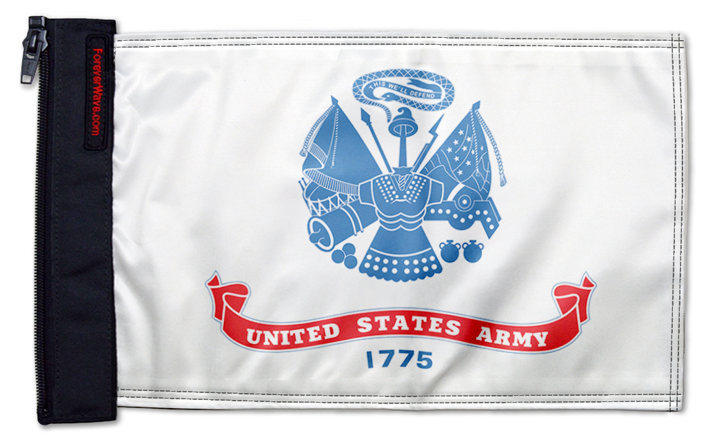 Army 12"x18" Forever Wave Flag for Bronco