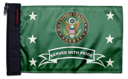 Army Served With Pride 12"x18" Forever Wave Flag for Bronco