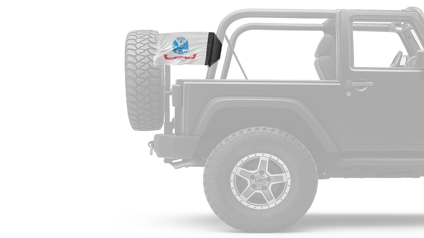 Army 12"x18" Forever Wave Flag for Jeep Wrangler LJ 2003-2006