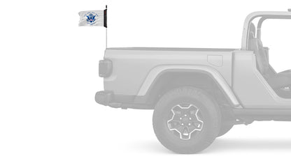 Coast Guard 12"x18" Forever Wave Flag for Jeep Wrangler LJ 2003-2006