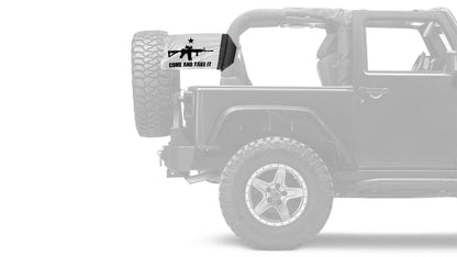 Gonzales Machine Gun 12"x18" Forever Wave Flag for Jeep Wrangler TJ 1996-2006