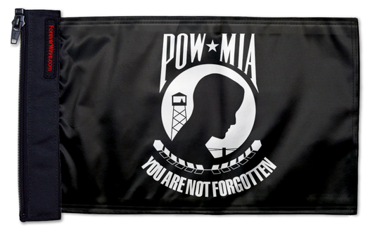 POW MIA 12"x18" Forever Wave Flag for Jeep Wrangler YJ 1986-1995