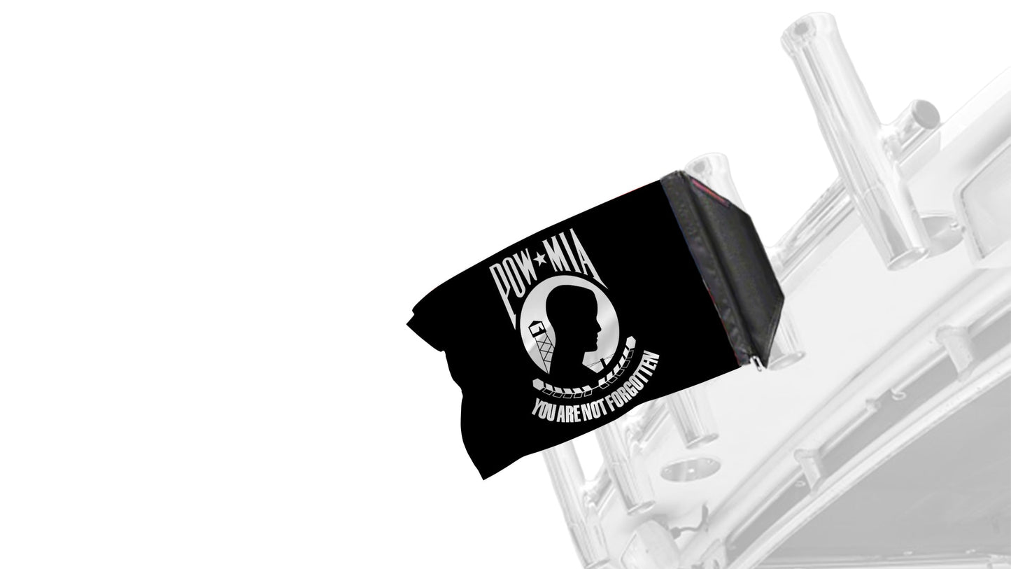 POW MIA 12"x18" Forever Wave Flag