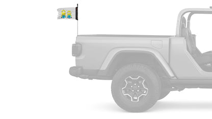 Minions 12"x18" Forever Wave Flag for Jeep Wrangler JL 2-Door 2018-Present