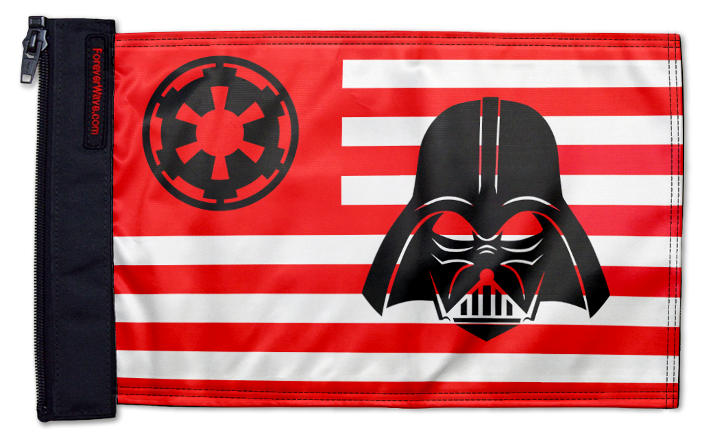 Star Wars Vader Imperial 12"x18" Forever Wave Flag for Jeep Wrangler JL 2-Door 2018-Present