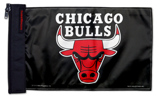 Chicago Bulls 11"x17" Forever Wave Flag for Jeep Wrangler CJ-7 and CJ-8 1976-1986
