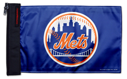 New York Mets 11"x17" Forever Wave Flag for Jeep Wrangler CJ-7 and CJ-8 1976-1986