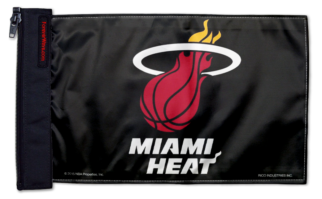 Miami Heat 11"x17" Forever Wave Flag for Jeep Wrangler YJ 1986-1995