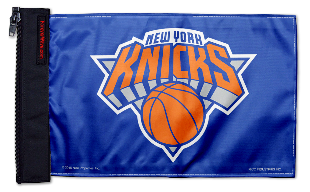 New York Knicks 11"x17" Forever Wave Flag for Jeep Wrangler CJ-7 and CJ-8 1976-1986