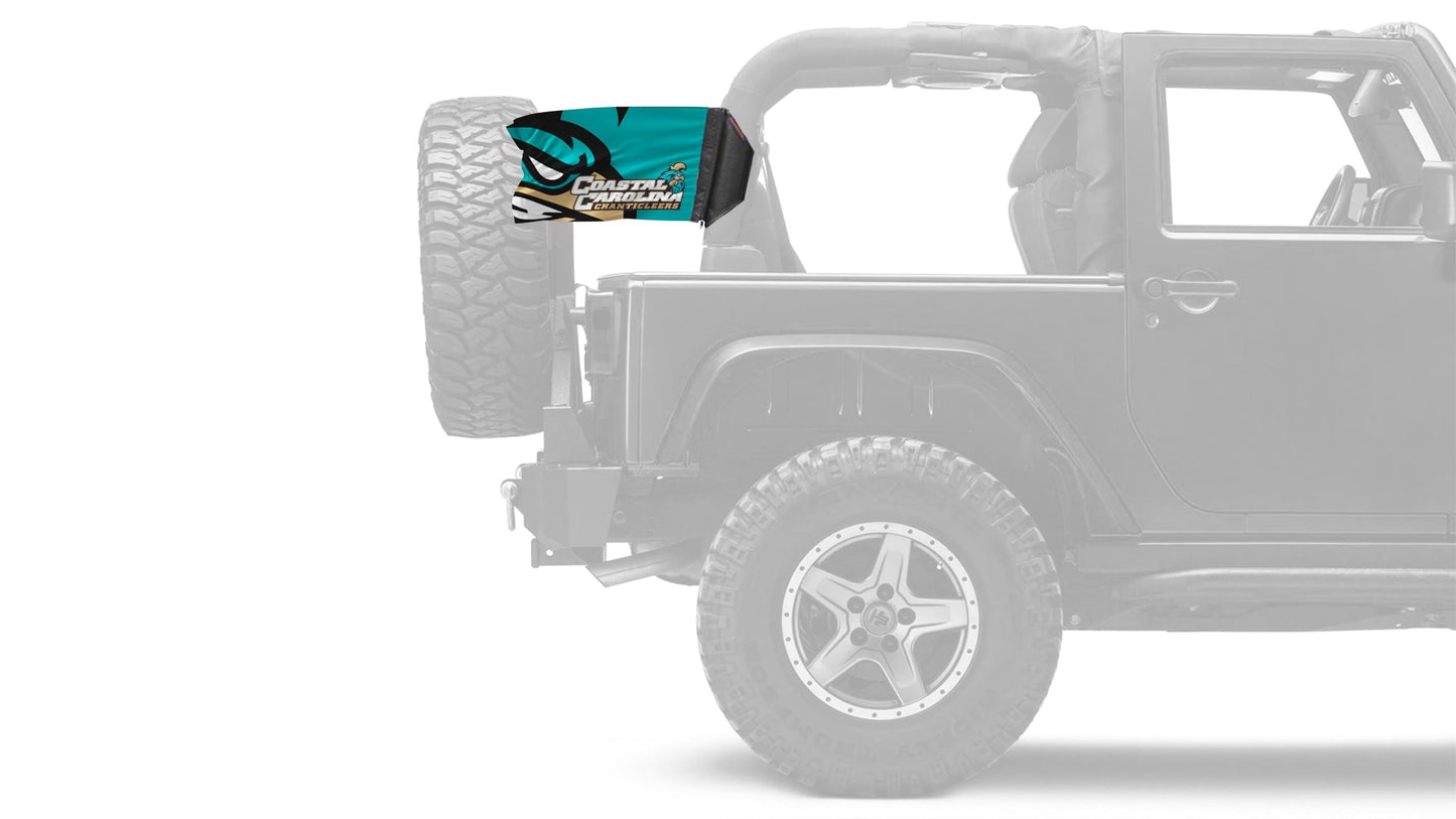 Coastal Carolina 11"x17" Forever Wave Flag for Jeep Wrangler YJ 1986-1995