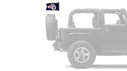 Gonzaga 11"x17" Forever Wave Flag for Jeep Wrangler JLU 4-Door 2018-Present