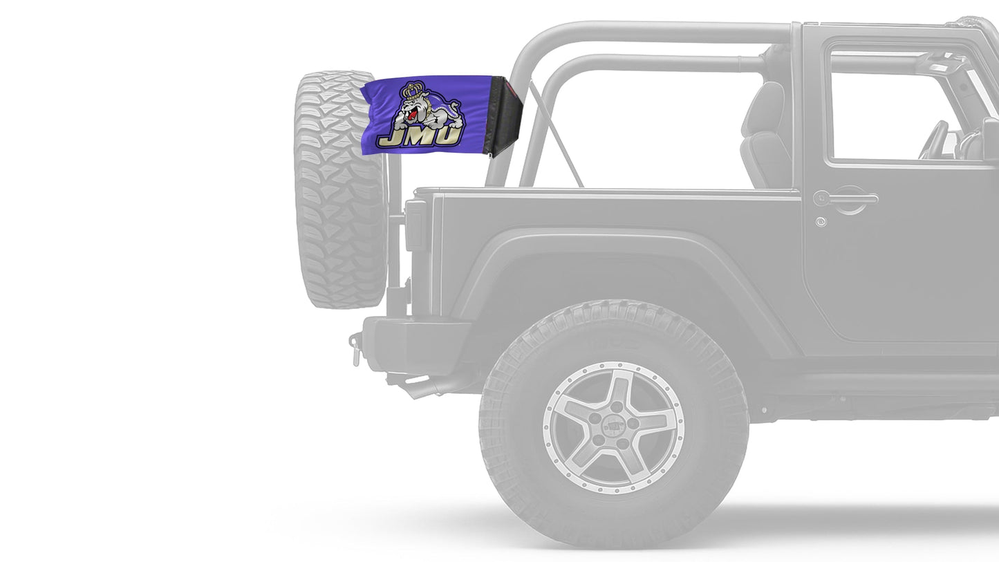 James Madison University 11"x17" Forever Wave Flag for Jeep Wrangler CJ-7 and CJ-8 1976-1986