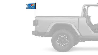 Kansas 11"x17" Forever Wave Flag for Jeep Wrangler JKU 4-Door 2007-2018