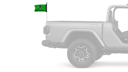 Marshall 11"x17" Forever Wave Flag for Jeep Wrangler JLU 4-Door 2018-Present