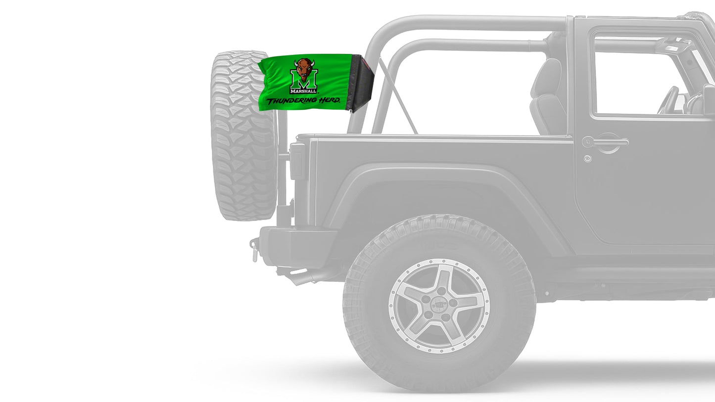 Marshall 11"x17" Forever Wave Flag for Jeep Wrangler YJ 1986-1995
