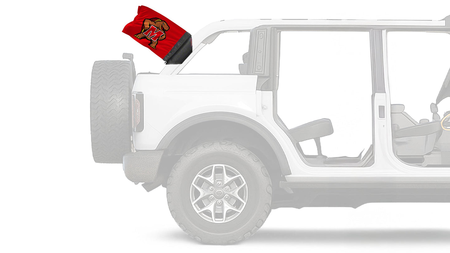 Maryland Terrapins 11"x17" Forever Wave Flag for Bronco