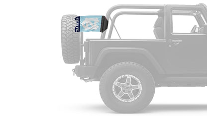 North Carolina 11"x17" Forever Wave Flag for Jeep Wrangler CJ-7 and CJ-8 1976-1986
