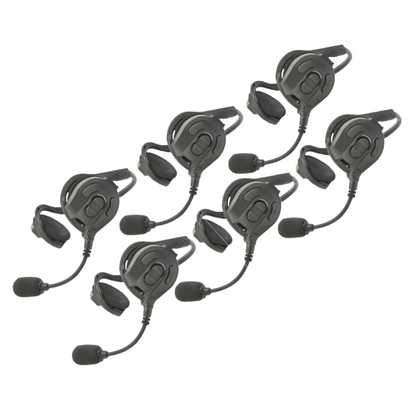Full Duplex Wireless MESH Intercom System - set of 6 Headsets