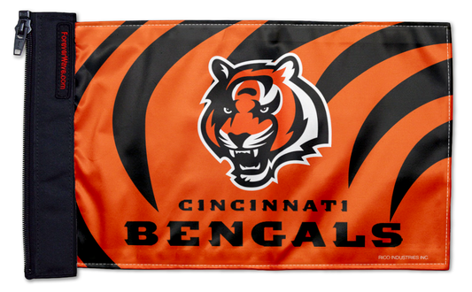 Cincinnati Bengals 11"x17" Forever Wave Flag for Jeep Wrangler YJ 1986-1995