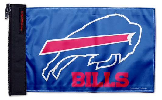 Buffalo Bills 11"x17" Forever Wave Flag for Jeep Wrangler JLU 4-Door 2018-Present