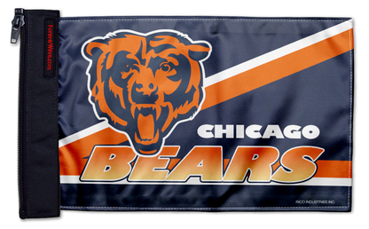 Chicago Bears 11"x17" Forever Wave Flag for Jeep Wrangler CJ-7 and CJ-8 1976-1986