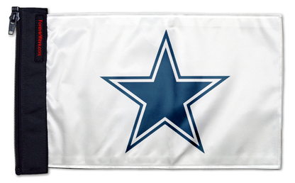 Dallas Cowboys White 11"x17" Forever Wave Flag for Jeep Wrangler CJ-7 and CJ-8 1976-1986