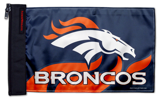 Denver Broncos 11"x17" Forever Wave Flag for Jeep Wrangler LJ 2003-2006