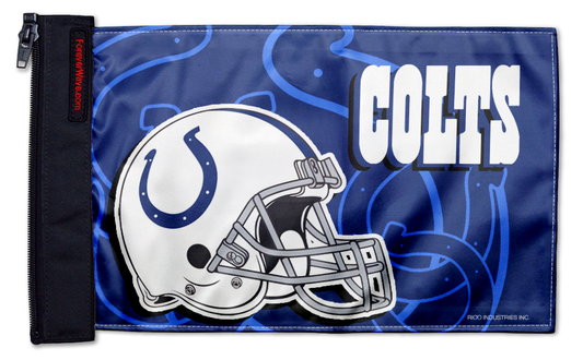Indianapolis Colts 11"x17" Forever Wave Flag for Jeep Wrangler JK 2-Door 2007-2018