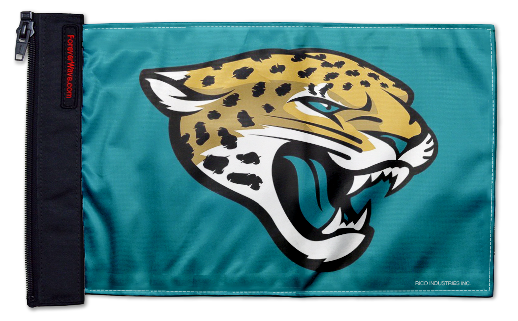 Jacksonville Jaguars 11"x17" Forever Wave Flag for Jeep Wrangler YJ 1986-1995