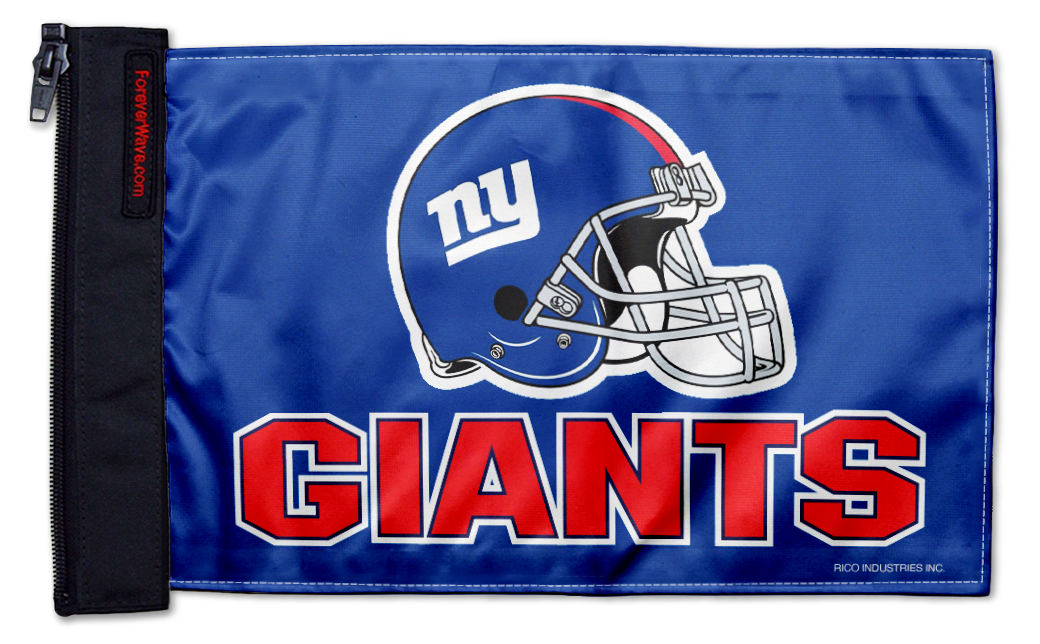 New York Giants 11"x17" Forever Wave Flag for Jeep Wrangler TJ 1996-2006