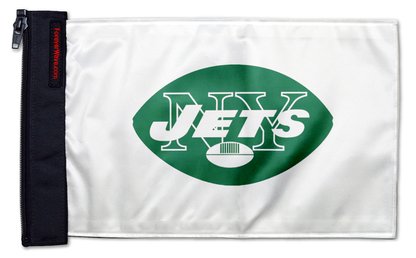 New York Jets 11"x17" Forever Wave Flag for Jeep Wrangler JKU 4-Door 2007-2018