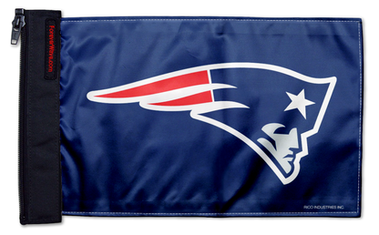 New England Patriots 11"x17" Forever Wave Flag for Jeep Wrangler JKU 4-Door 2007-2018