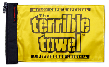 Pittsburgh Steelers Terrible Towel 11"x17" Forever Wave Flag for Jeep Wrangler JKU 4-Door 2007-2018