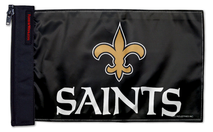 New Orleans Saints 11"x17" Forever Wave Flag for Jeep Wrangler CJ-7 and CJ-8 1976-1986
