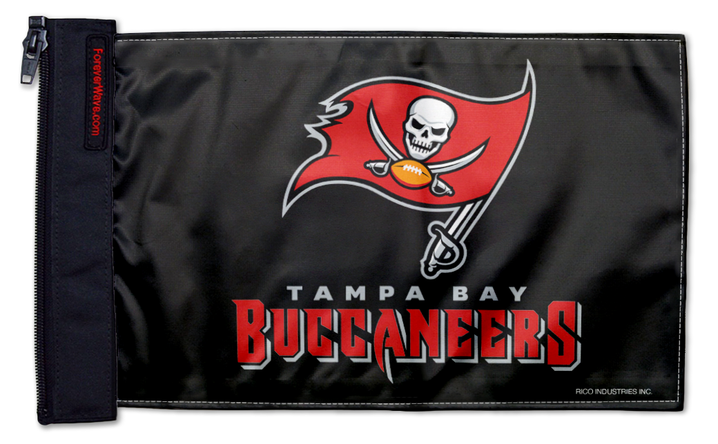 Tampa Bay Bucs 11"x17" Forever Wave Flag for Jeep Wrangler YJ 1986-1995