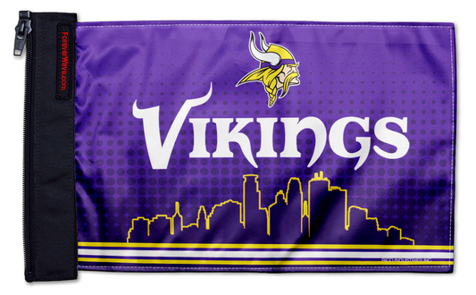 Minnesota Vikings 11"x17" Forever Wave Flag for Bronco