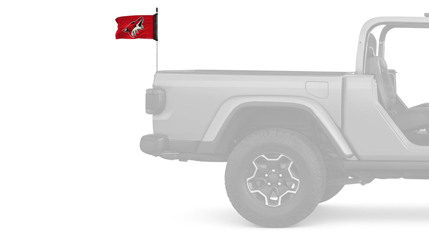Arizona Coyotes 11"x17" Forever Wave Flag for Jeep Wrangler LJ 2003-2006