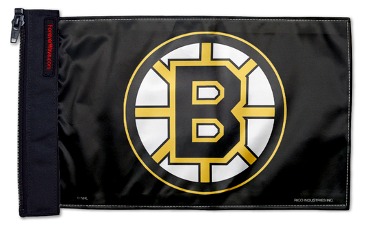 Boston Bruins 11"x17" Forever Wave Flag for Jeep Wrangler JLU 4-Door 2018-Present
