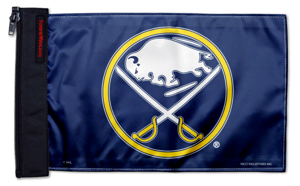 Buffalo Sabres 11"x17" Forever Wave Flag for Bronco